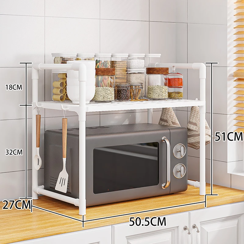 Kitchen Storage Rack Microwave Shelf Condiment Organizer 10
